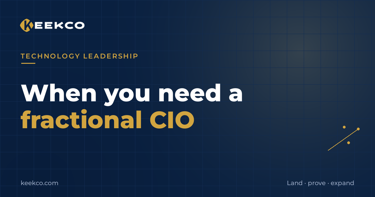 When does a growing business actually need a fractional CIO?