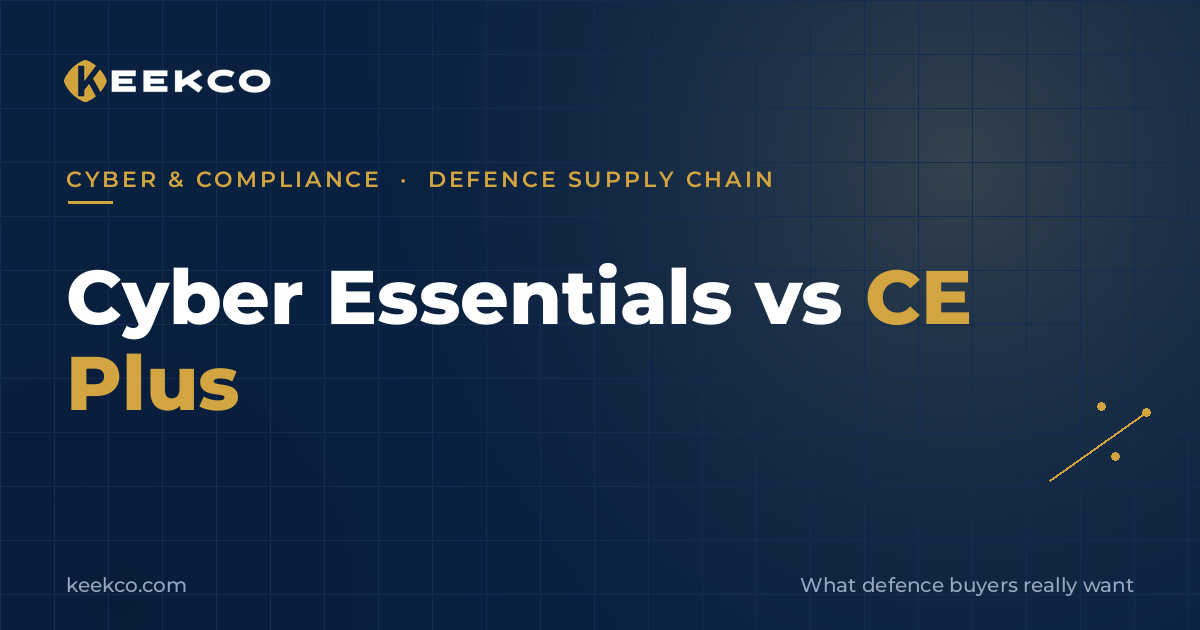 Cyber Essentials vs CE Plus: what defence-supply-chain buyers really want